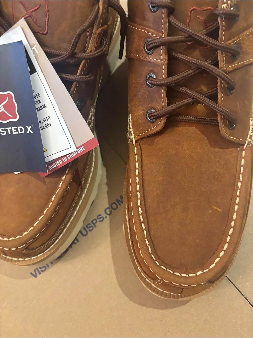 NWT Twisted X Men's Tan/Brown Leather Boots